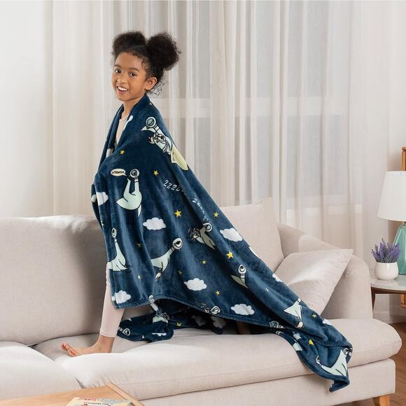 Berkshire Blanket The Pigeon VelvetLoft Luxury Soft Cozy Cute Kids Throw Blanket - Picture 6 of 6